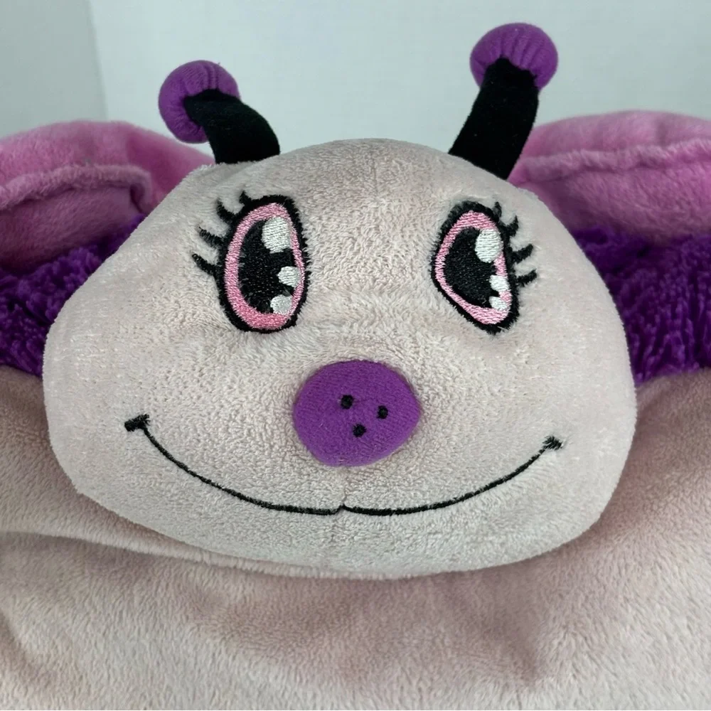 Pee-Wee Pillow Pets Butterfly Purple 11 inch Plush Toy that Turns Into a Pillow